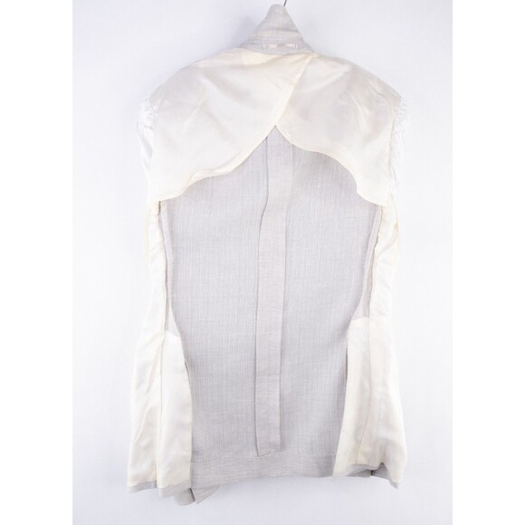 Scabal Mens Sport Coat Jacket Blazer Sz 34R Wool Finest Cloth Two Button Beige - Picture 13 of 14